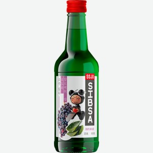 Аперитив SIBSA Соджу, со вкусом виноград-алое 14%, 0.375л