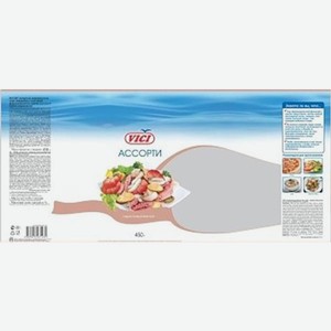 Ассорти Vici из морепродуктов свежемороженое 450г