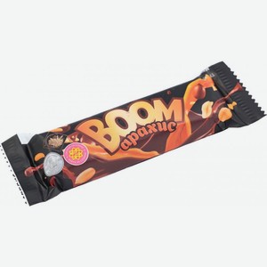 Батончик Boom глазированный карамель и арахис 50г