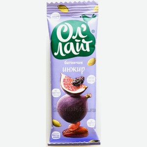 Батончик фруктово-ореховый ОлЛайт инжир 30г