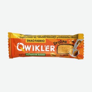 Батончик глазированный Snaq Fabriq Qwikler Praline ореховое пралине 35 г