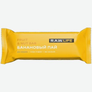 Батончик орехово-фруктовый R.A.W. Life Банановый Пай, 47г