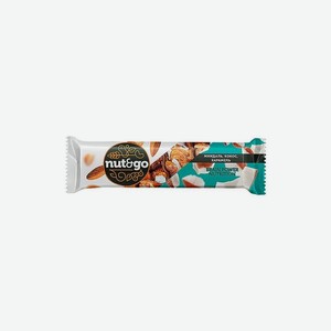 Батончик ореховый Nut&Go миндаль кокос карамель, 36 г