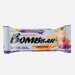 Батончик протеиновый Bombbar Natural Bar Малиновый чизкейк, 60 г