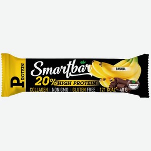 Батончик протеиновый Smartbar Protein в темной глазури с бананом, 40 г