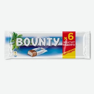 Батончик шоколадный БАУНТИ мультипак 6*27,5 гр