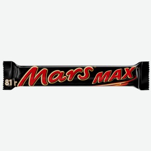 Батончик шоколадный Mars Max с карамелью и нугой, 81г