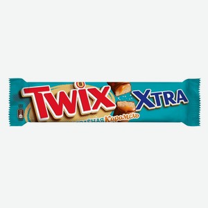 Батончик шоколадный Twix Extra Соленая карамель 82 г