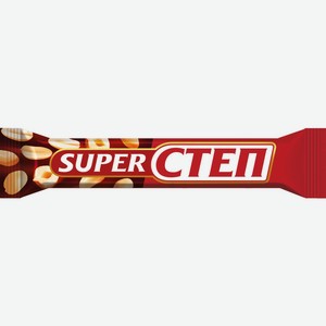 Батончик СЛАВЯНКА Super Step с нугой арахисом и карамелью, Россия, 65 г