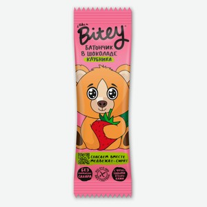 Батончик злаково-фруктовый Take a Bitey в шоколаде клубника, 35 г
