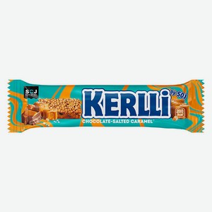 Батончик злаковый Kerlli с соленой карамелью, 50 г
