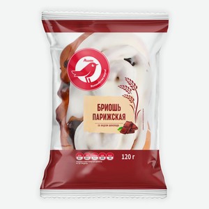 Бриошь АШАН Красная птица Парижская со вкусом шоколада, 120 г