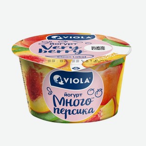 БЗМЖ Йогурт Viola Very Berry персик 2,6% 180г