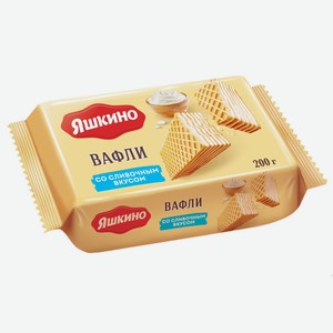 Вафли Яшкино сливочные, 200г