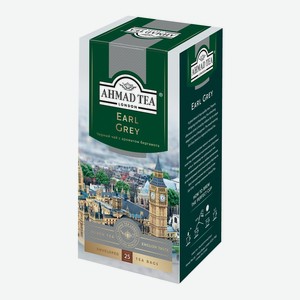 Чай черный Ahmad Tea Earl Grey в пакетиках 25 шт. х 2 г