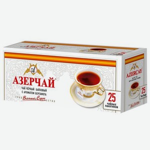 Чай черный Азерчай с ароматом бергамота 25пак 50 г