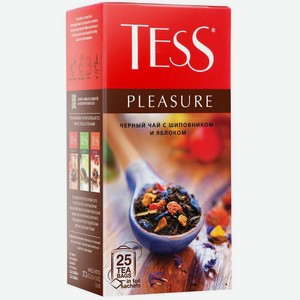 Чай черный Tess Pleasure с шиповником и яблоком 25пак x 1.5г