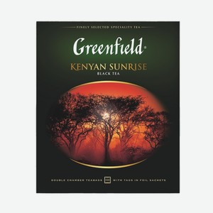 Чай «Greenfield» Kenyan Sunrise, черный, 100 пакетиков