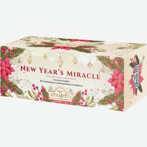Чайный набор Ahmad Tea New Year s Miracle Ассорти в пакетиках 30 шт, 60 г