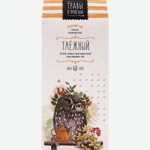 Чай травяной ТРАВЫ И ПЧЕЛЫ Таежный листовой, 40г