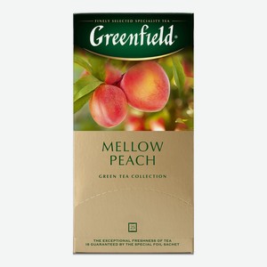 Чай зеленый Greenfield Mellow Peach в пакетиках, 25 шт.