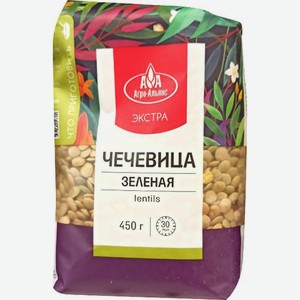 Чечевица Агро-Альянс Экстра элитная зеленая 450г