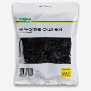 Чернослив сушеный Каждый день с косточкой 200 г