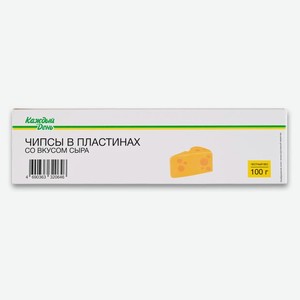 Чипсы Каждый день в пластинах Сыр, 100 г