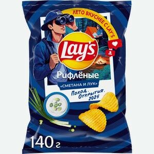 Чипсы картофельные LAY S Сметана и лук, 140г