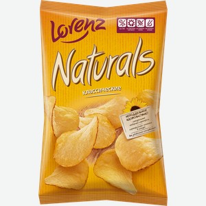 Чипсы картофельные NATURALS Lorenz Классические с солью, 100г