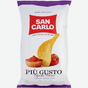 Чипсы картофельные San Carlo Piu Gusto паприка, 150г