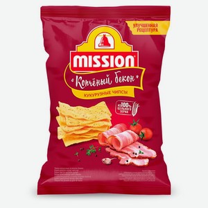 Чипсы кукурузные Mission Копчёный бекон 150 г