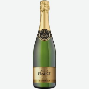 Вино игристое Beau de France белое полусладкое 10.5% 750мл