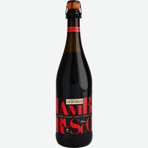 Вино игристое Lambrusco Ca  di Valle розовое полусладкое 9.5% 750мл