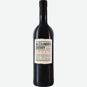 Вино крепленое ликерное марочное ALEXANDRO Cream, Испания, 0.75 L