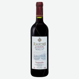 Вино Raices Tempranillo красное сухое Испания, 0,75 л
