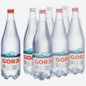 Вода минеральная природная газированная GORJI 1,0 л ПЭТ 6 шт.