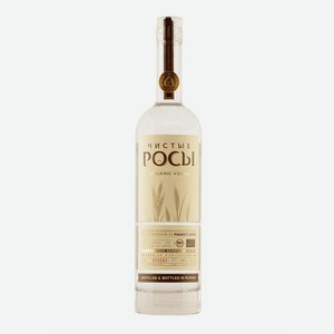 Водка Чистые росы из ржаного зерна 40% 500мл