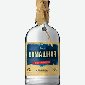 Водка ПИТЕЙНЫЙ ДОМ ДОМАШНЯ алк.40%, Россия, 0.5 L