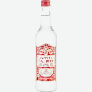 Водка РУССКАЯ ВАЛЮТА алк.38%, Россия, 0.5 L