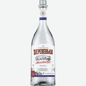 Водка ЗИМНЯЯ ДЕРЕВЕНЬКА Можжевеловая особая алк.40%, Россия, 0.5 L