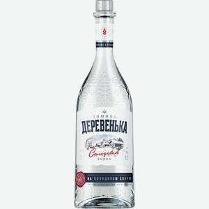 Водка ЗИМНЯЯ ДЕРЕВЕНЬКА На солодовом спирте Альфа алк.40%, Россия, 0.5 L