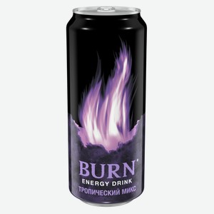 Энергетический напиток Burn тропический микс 449 мл, банка