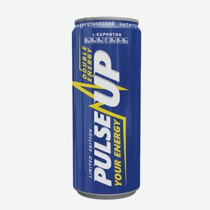 Энергетический напиток Pulse Up Ягодная энергия, 450 мл, банка