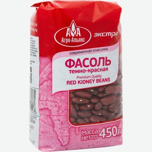 Фасоль Агро-Альянс тёмно-красная, 450г