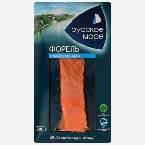 Форель слабосолёная Русское море филе-кусок, 200г