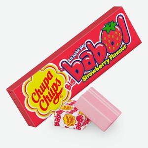 Жевательная резинка Chupa Chups Big Babol клубника 21 г