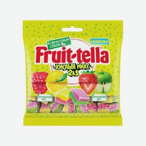 Жевательные конфеты Fruittella Кислый микс 70г 70 г