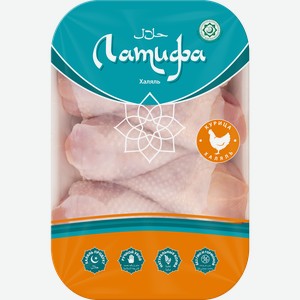Голень куриная ЛАТИФА с кожей, Халяль, весовая