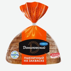 Хлеб «Даниловский» Пшеничный на закваске нарезка, 250 г